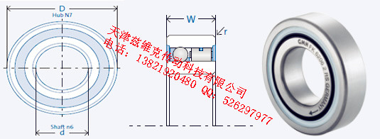 GMNFK6208-2RS單向軸承圖紙
